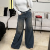 Jean wide leg taille haute