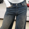 Jean wide leg taille haute