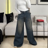 Jean wide leg taille haute