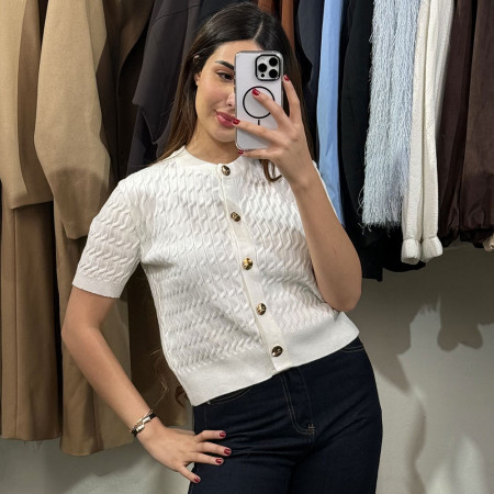 Cardigan en maille fine