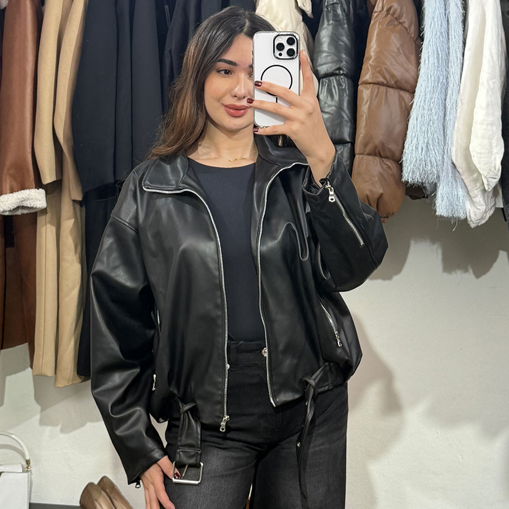 Bomber en cuir