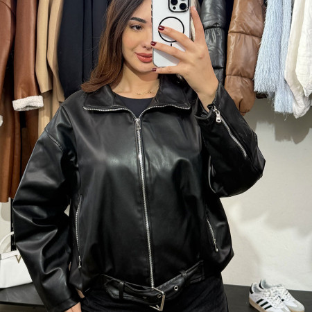 Bomber en cuir