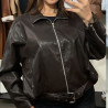 Bomber en cuir
