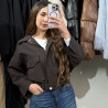 Veste oversize courte à poches
