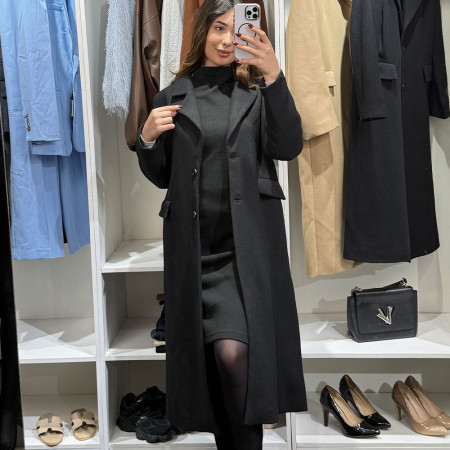 Manteau oversize en cachemire