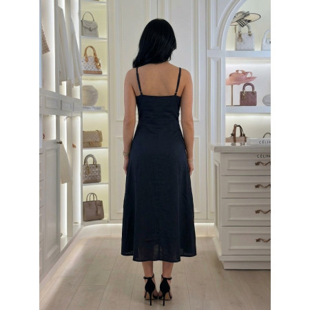 Robe en lin avec boutons