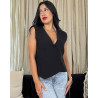 Gilet de costume d'ensemble asymétrique
