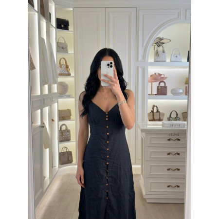 Robe en lin avec boutons