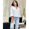 Chemise en lin avec fausses poches poitrines