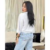 Chemise en lin avec fausses poches poitrines