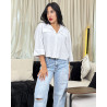 Chemise en lin avec fausses poches poitrines