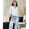 Chemise en lin avec fausses poches poitrines