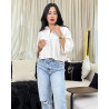 Chemise en lin avec fausses poches poitrines
