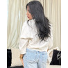 Chemise en lin avec fausses poches poitrines