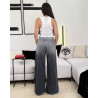 Jean large taille haute effet dégradé