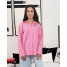 Chemise rayée en popeline