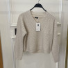 Pull col V en maille fine
