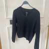 Pull col V en maille fine