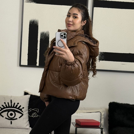 Doudoune oversize à capuche