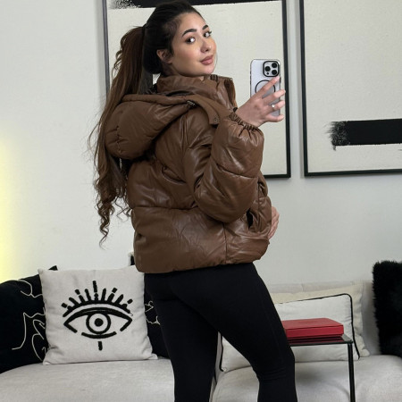 Doudoune oversize à capuche