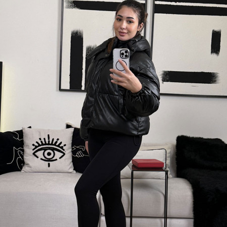 Doudoune oversize à capuche