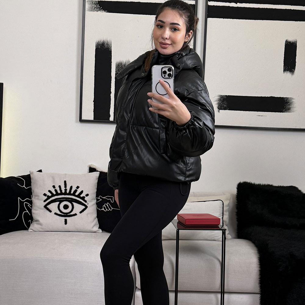 Doudoune oversize à capuche