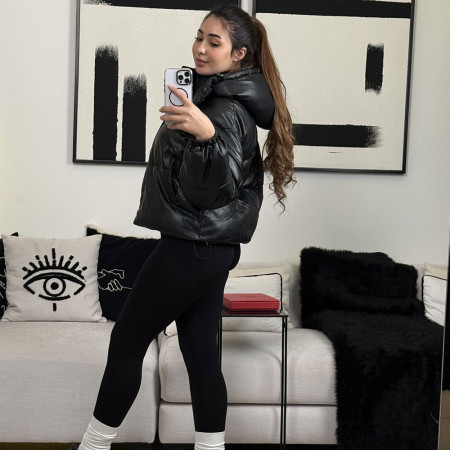 Doudoune oversize à capuche