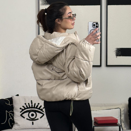 Doudoune oversize à capuche