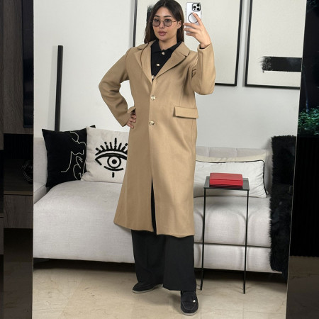 Manteau oversize en cachemire