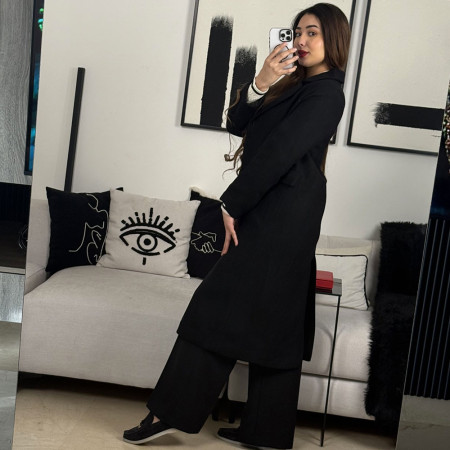 Manteau oversize en cachemire