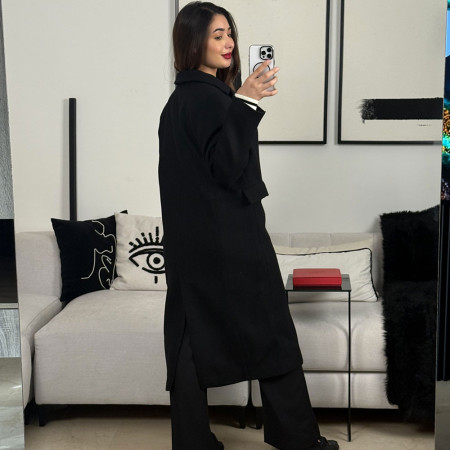 Manteau oversize en cachemire