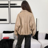Veste bomber en cuir