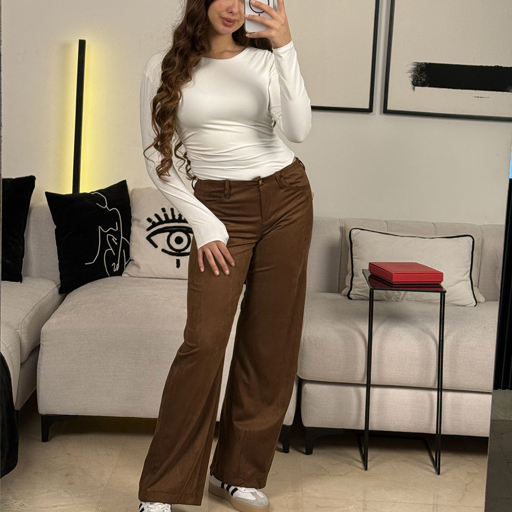 Pantalon en daim